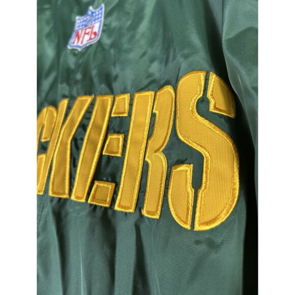 VTG Green Bay Packers NFL Pullover Windbreaker Jacket Reebok On Field Sz M - Picture 3 of 14
